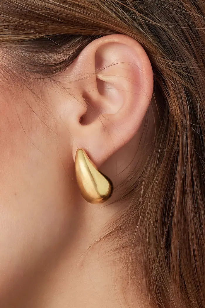 Golden drop - medium (earrings)