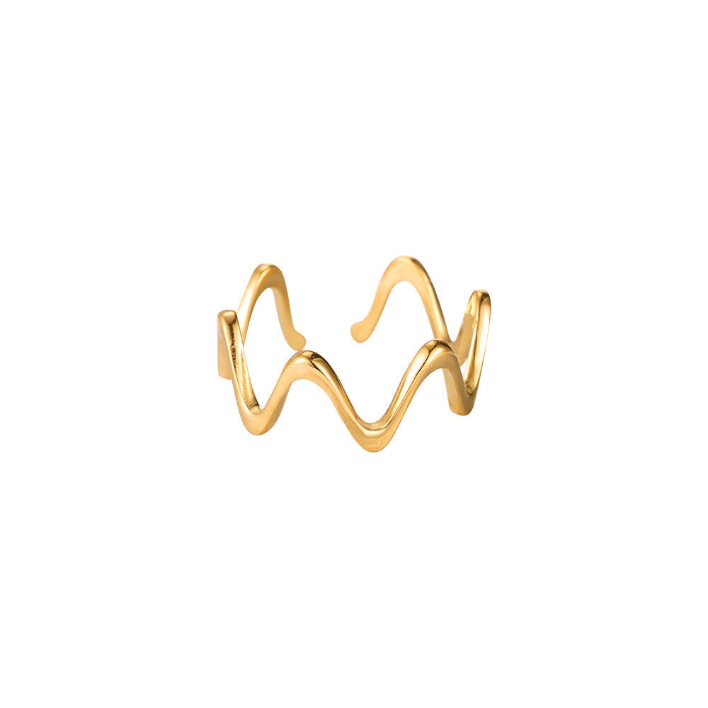 Wavy gold (ring)