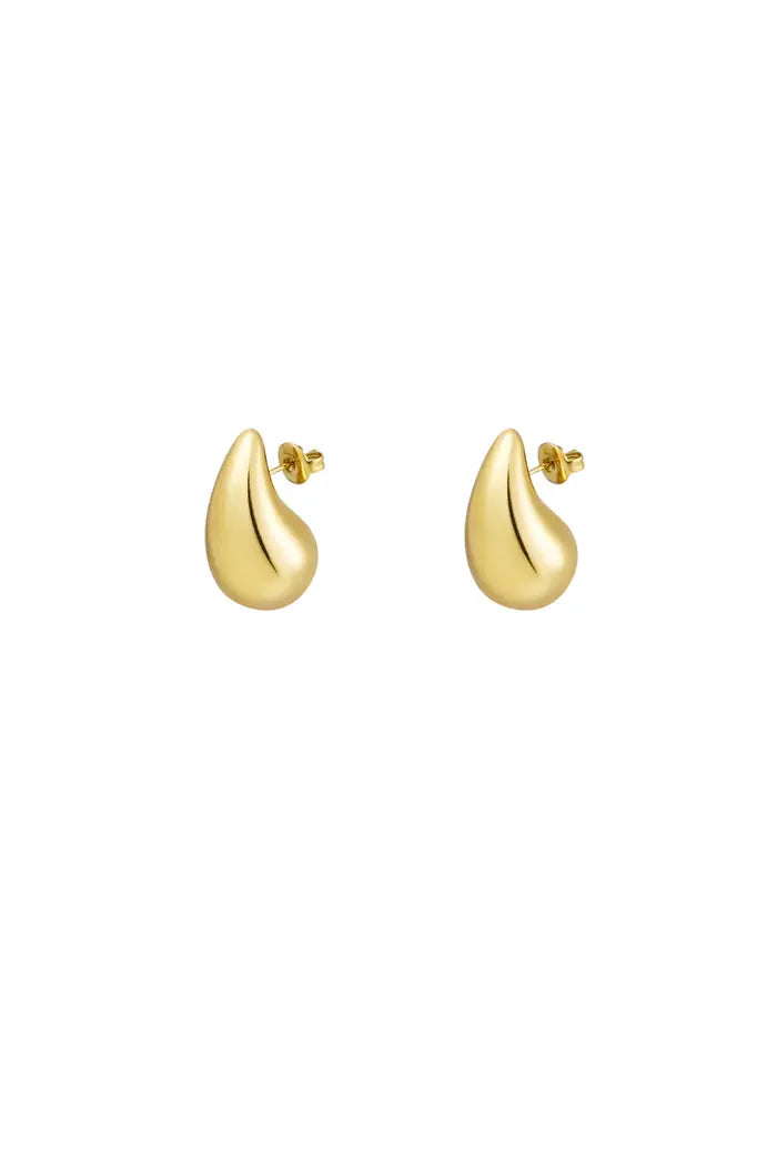 Golden drop - medium (earrings)