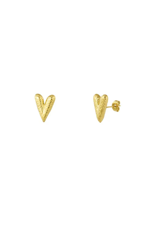 Rough hearts (earrings)