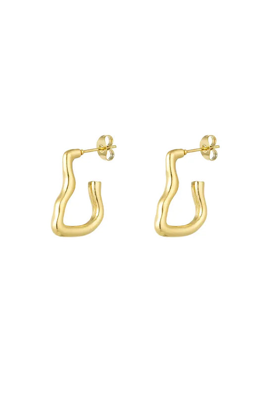 Wavy squares (earrings)