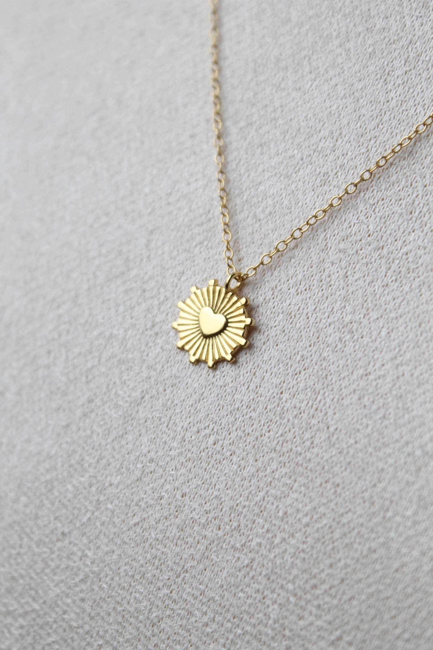 Sun heart (necklace) - 925 sterling silver