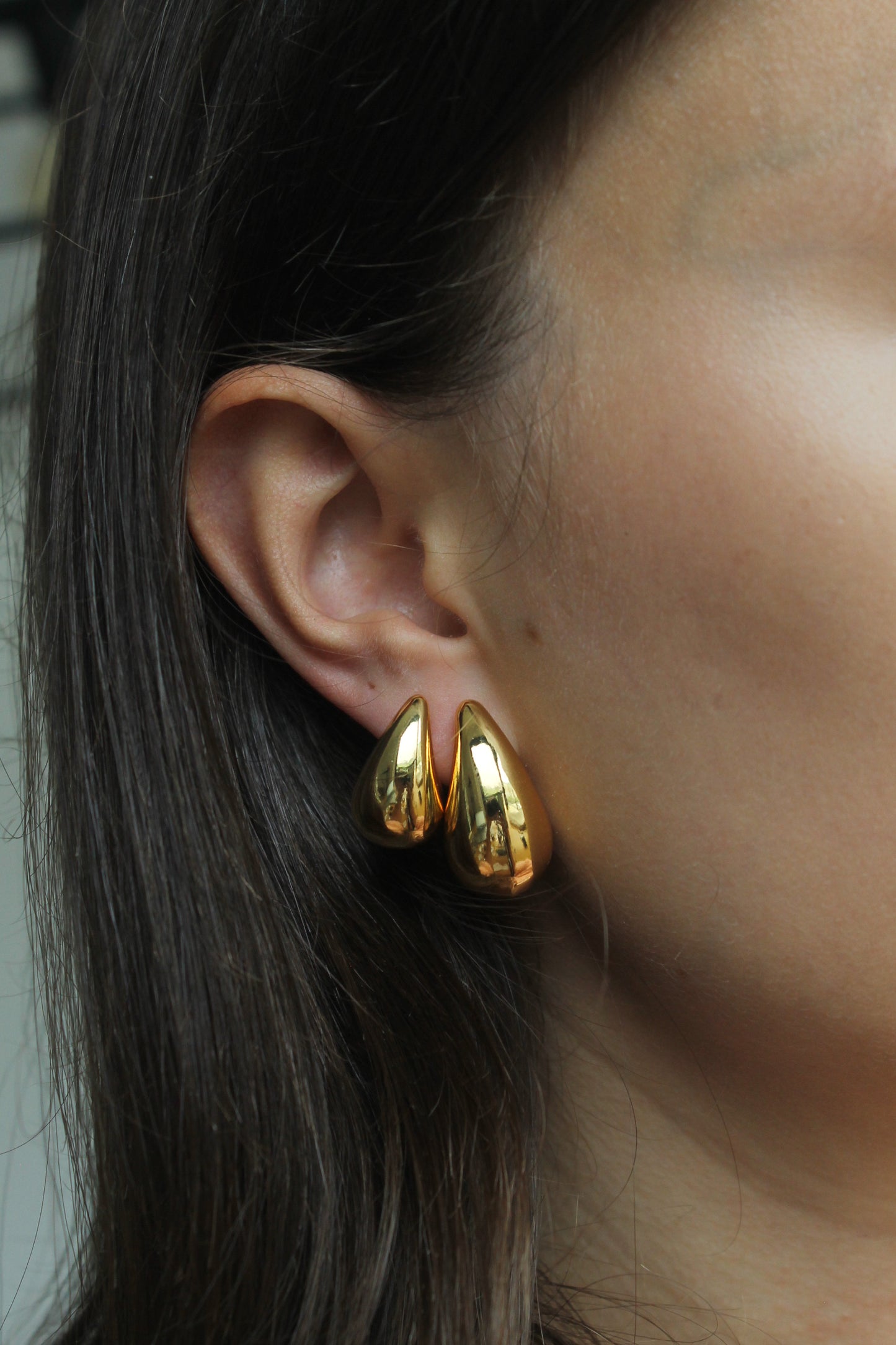 Golden drop - small (earrings)