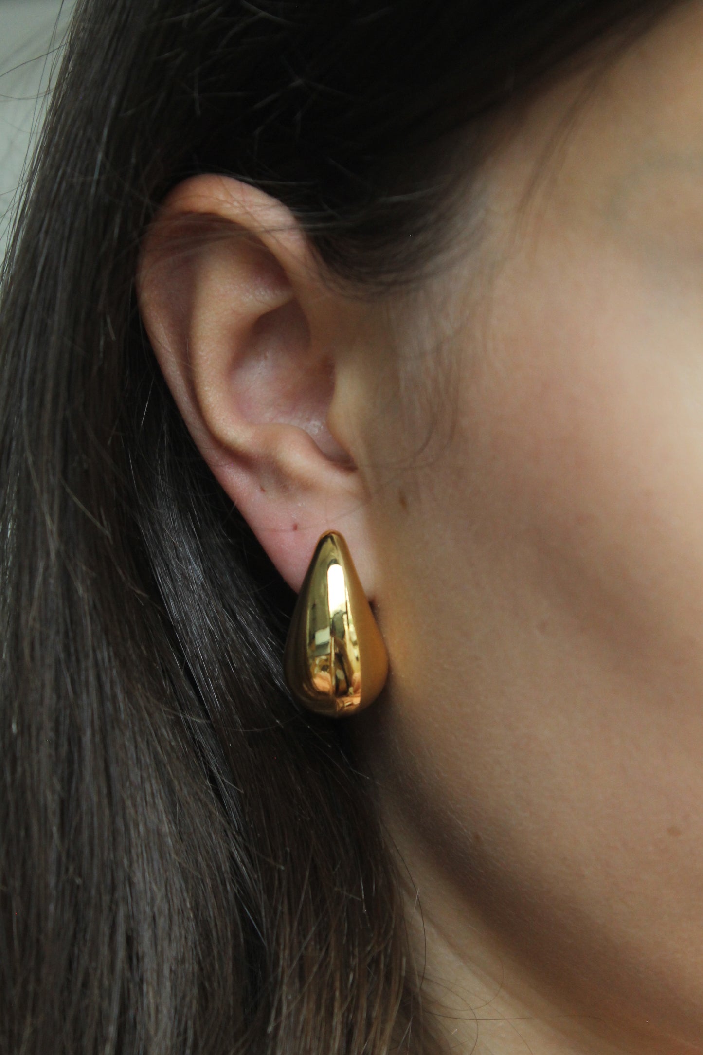 Golden drop - medium (earrings)